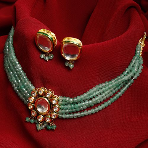 Exquisite Kundan Necklace n Earring Duo