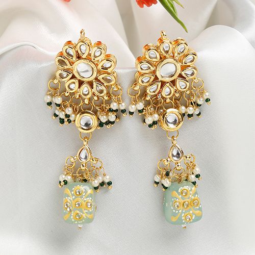 Charming Stone Kundan Earrings