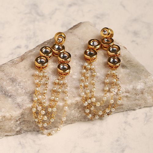 Radiant Gold Plated Kundan Grace