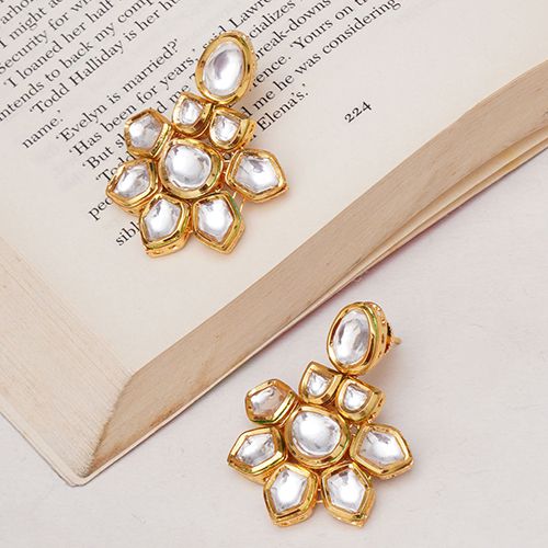 Timeless Kundan Stone Earrings