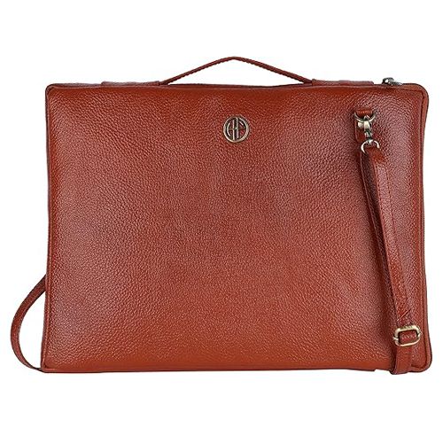 Premium Leather Slim Laptop Sleeve Bag