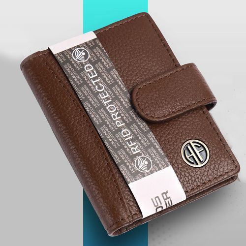 Classic Leather RFID Protected Card Holder Wallet