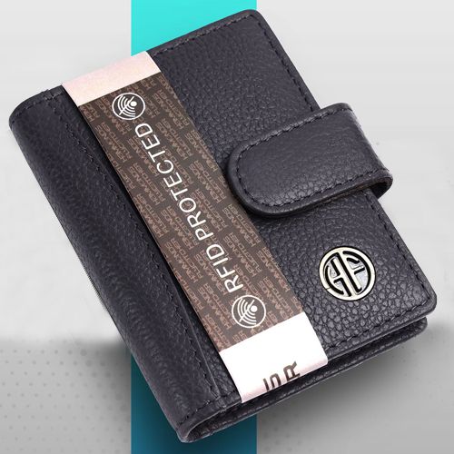 Classic Leather RFID Protected Card Holder Wallet