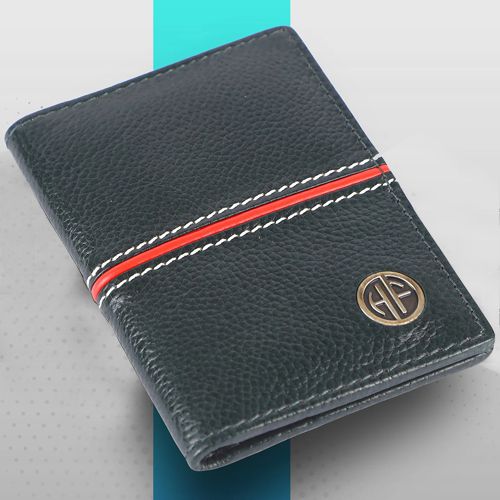 Stylish Leather RFID Protected Card Holder Wallet