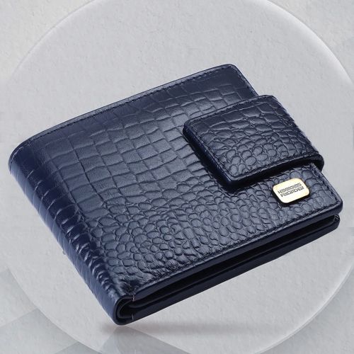 Remarkable RFID Protected Trifold Leather Mens Wallet