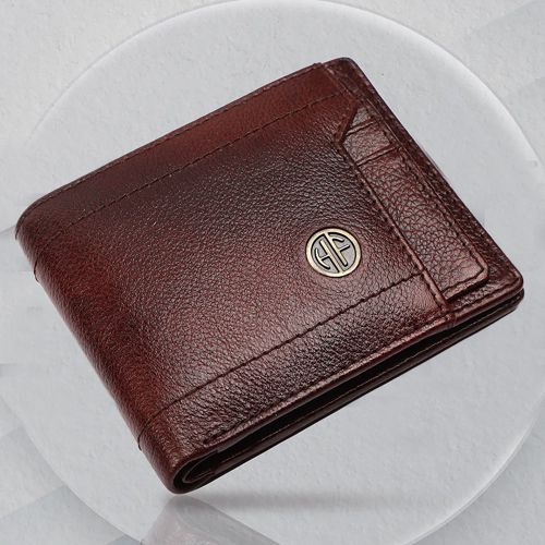 Fashionable Leather RFID Protected Mens Wallet