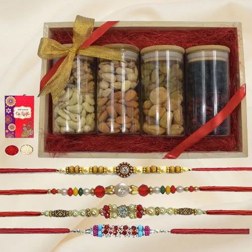 Twin Wonder Dry Fruits n Designer Rakhi