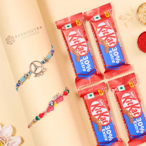 Fantastic Kids Rakhi N KitKat Combo