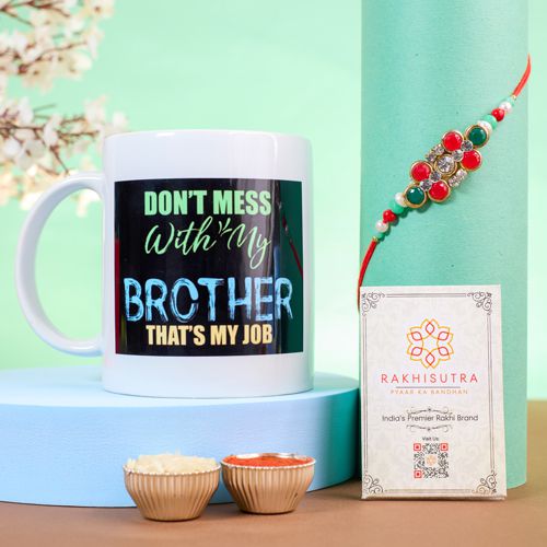 Rakhi Love  AD Rakhi N Mug Combo