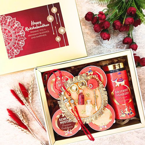 Golden Elegance Raksha Bandhan Set