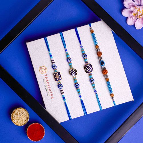 Premium Evil Eye Rakhi Delight Set