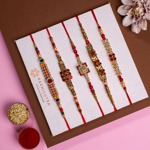 Fancy AD Rakhi Gift Ensemble